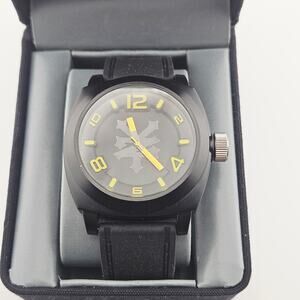Zoo York Men's Analog Wrist Watch Matte Black Vintage Y2K Streetwear NEW